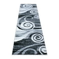 thumbnail image 2 of BizChair Area Rug Modern Contemporary Design 1103 Grey White Black (2 Feet X 7 Feet 3 Inch) Runner, 2 of 6