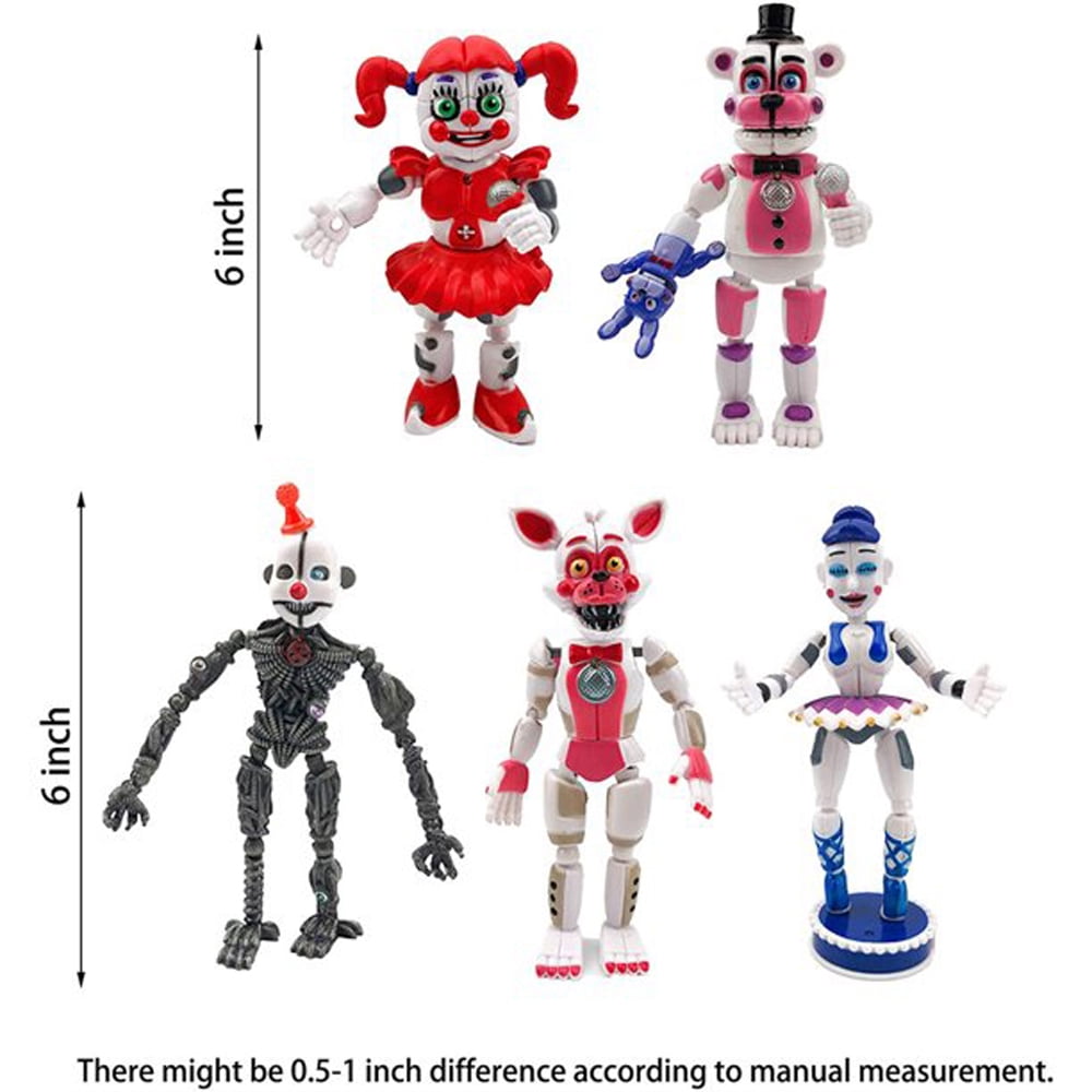 Kit 6 Bonecos Five Nights At Freddy 'S Fnaf Action Figure - Smart Bracelet  - Action Figures - Magazine Luiza