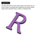 thumbnail image 4 of 3D Acrylic Alphabet Mirror Wall Stickers Letter R Self-Adhesive Home Decor Letter Sign Art Sticker Decal Rose Red, 4 of 6
