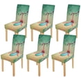 thumbnail image 1 of Huevo de Pascua ABPHQTO Vintage con lazo rosa Funda protectora para silla Juego de 6, 1 of 4