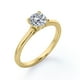 thumbnail image 4 of JeenMata Impresionante Anillo para Mano Derecha con Solitario de 1 Quilate de Talla Brillante Redonda Engastado en Garras en Baño de Oro Amarillo de 18 K sobre Plata, 4 of 6