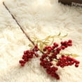thumbnail image 2 of Visland 6PCS Artificial Red Berry Stems,16 Inch Long Red Berries Branches for Christmas Tree Decorations Crafts Wedding Holiday Season Winter Décor Home Decor, 2 of 5