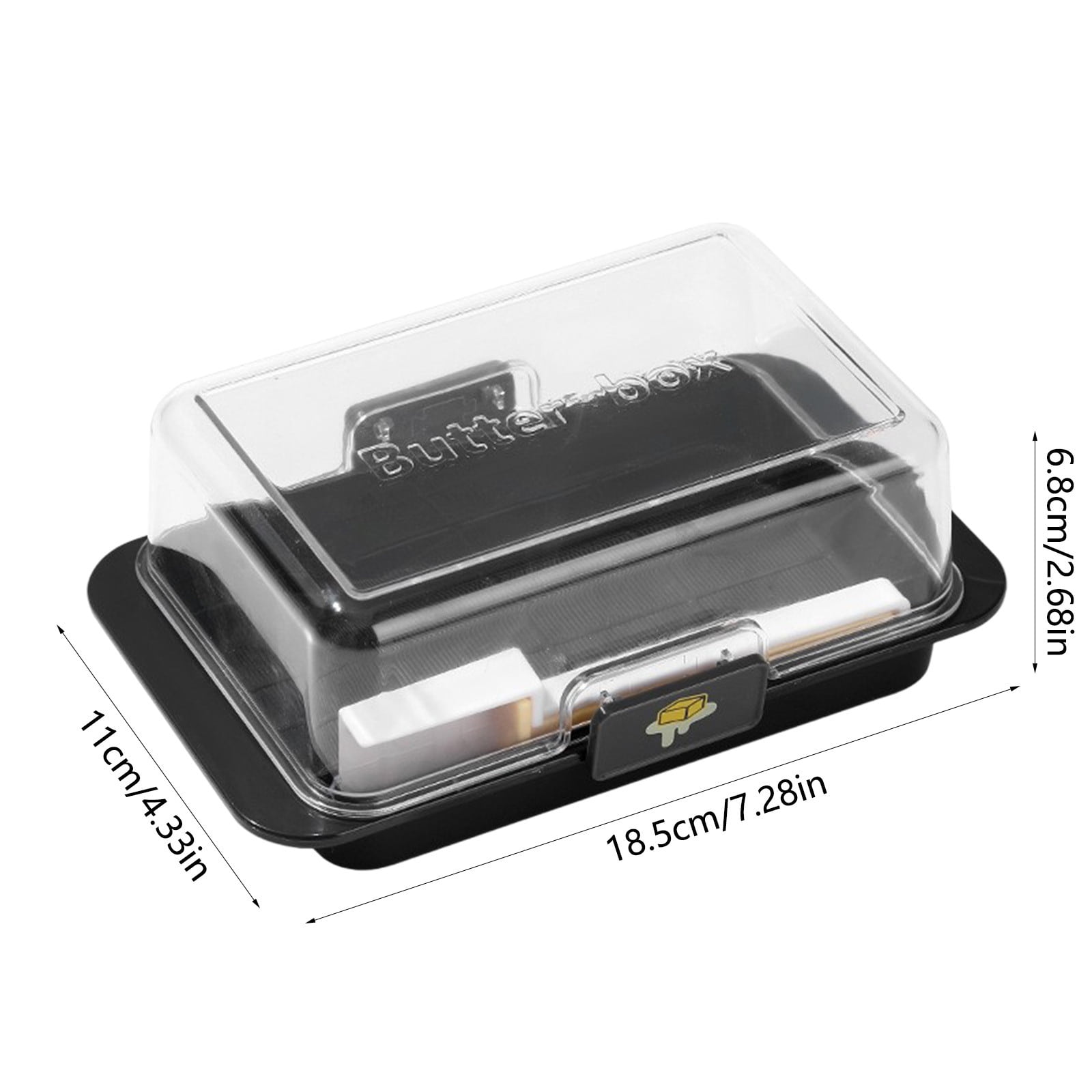 Tunhigl Storage Box Cutting Dividing Organizer Cheese Slices Divider Carton