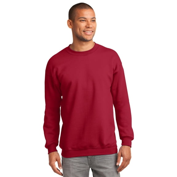 Port & Company Crewneck Sweatshirt. Red. M.