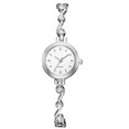 thumbnail image 1 of LVPAI Reloj analógico de cuarzo estilo muestra para mujer Reloj de pulsera de ocio de moda Plata Blanco, 1 of 1