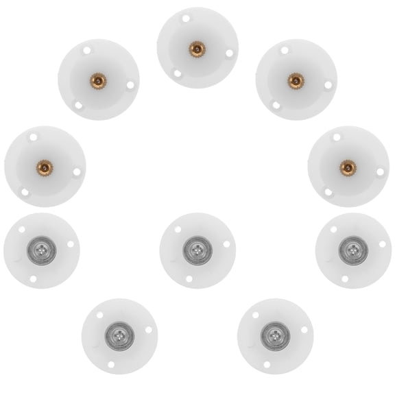 TABLZONE 10-Pack Music Box Mechanism Parts with Circular Disk and Winder Base for Craft Projects and Repairs