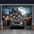 thumbnail image 2 of 480*210 Cm Pancarta Para Puerta De Garaje Exterior Gran Cubierta Decorativa Para Puerta De Halloween Decoración Para Fiestas Puerta De Garaje Exterior Pared De La Casa Z1, 2 of 4