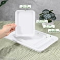 thumbnail image 5 of Uxcell 4-Pack Plastic Plant Saucers, 5.2 x 7.2 Inch ID Rectangular Plant Pot Water Trays [6 x 8 Inch OD, White], 5 of 6