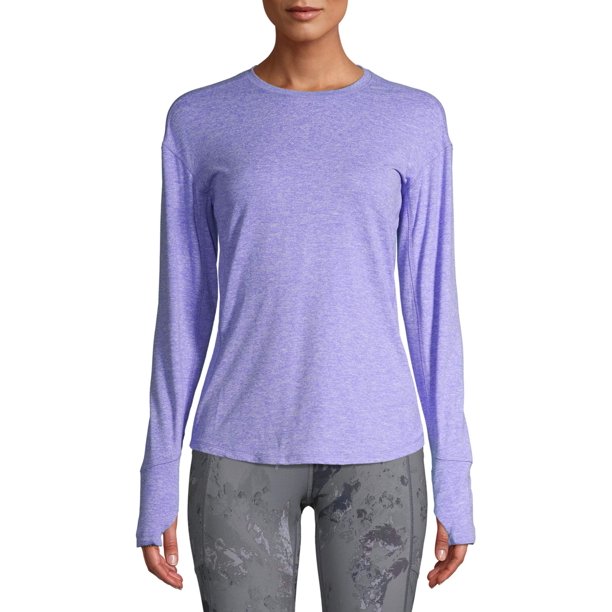 Avia Women's Active Performance Long Sleeve Crewneck T-Shirt - Walmart.com