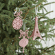 thumbnail image 3 of Decoraciones navideñas con purpurina, adorno colgante para árbol de Navidad, decoración de corona de boda, 3 of 5