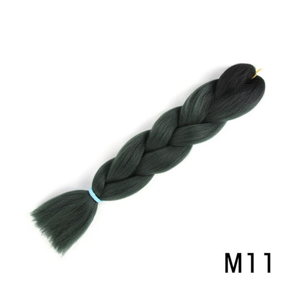 Xihbxyly Extensiones de Cabello Trenzado de 24 Pulgadas, Fibra Sintética de Alta Temperatura, Cabello Trenzado Preestirado, Liviano y Cómodo, Ideal para Trenzas y Pelucas, Peinados de Bricolaje, Fies