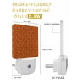 thumbnail image 6 of Fall Night Lights Auto Sensor Orange Wheat Ear Plug-in LED Nightlights Dusk to Dawn for Living Room, Bedroom, Bathroom, Hallway, Stairways Thanksgiving Wall Decor, Floral Leaf Plant Night Light, 6 of 9