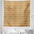 thumbnail image 1 of Earth Tones Tapestry, Retro Style Animal Bird Parrot Pattern Tropical Nature Inspired, Fabric Wall Hanging Decor for Bedroom Living Room Dorm, 5 Sizes, Beige and Brown, by Ambesonne, 1 of 1