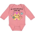 thumbnail image 3 of Inktastic My Aunt and Uncle Love Me with Cute Kitten and Flowers Boys or Girls Long Sleeve Baby Bodysuit, 3 of 5