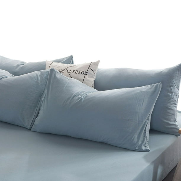 Linens 100 French Linen Pillowcases with Embroidery Pack of 2