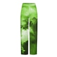thumbnail image 4 of Pantalones de pijama largos de poliéster para hombre, informales, con estampado a cuadros, holgados y deportivos., 4 of 4