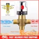 thumbnail image 1 of Válvula mezcladora termostática, latón macizo para temperaturas de agua constantes y seguras, instalación rápida y sencilla, ajustable según sus preferencias, con funciones de seguridad integradas, 1 of 5