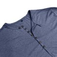 thumbnail image 6 of zbxnLI Men's Buttons T-Shirts Classic Long Sleeve Shirts Lightweight Casual Basic Tees Fall Winter Clothes, 6 of 8