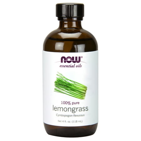 NOW Essential Oils, Lemongrass Oil, Uplifting Aromatherapy Scent, Steam Distilled, 100% Pure, Vegan, (Best Lemon Essential Oil)
