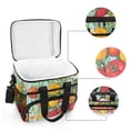 thumbnail image 6 of FORMRS Insulated Cooler Bag 24 Cans Capacity Soft Leakproof Lunch Box with Side Pockets, Vibrant Tomatoes, 6 of 7