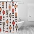 thumbnail image 3 of XMXT Waterproof Shower Curtain Liner with Iron Hooks, Abstract Simple Flowers Shower Curtains for Bathroom Decor Accessories, 72 x 72 inches, 3 of 8