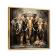 thumbnail image 2 of Designart "Thai Elephants Asian Painting II" Asian Floater Framed Canvas Art Print, 2 of 7