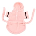 thumbnail image 3 of Albornoz para mascotas, pijama con capucha para cachorros, cálido y absorbente, de felpa, con pretina para perros pequeños y gatosM, 3 of 12