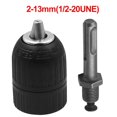 thumbnail image 5 of Portabrocas sin llave SDS de 1/2"(13 mm), herramienta de conversión de liberación rápida con adaptador SDS de 1/2", portabrocas sin llave de alta resistencia de 2 mm a 13 mm, 5 of 5