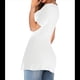 thumbnail image 3 of Blusa de Mujer con Cuello en V y Nudo Delantero, Corta, Estilo Túnica Oversize, Estilo Jersey Liso de Verano M, 3 of 7
