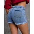 thumbnail image 4 of Endives Women's Shorts Jeans Juniors Vintage Denim High Waisted Jeans Shorts, 4 of 7