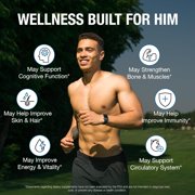 Pure By Nature One-Daily Multivitamin for Men Immune Support Energy 60 Veggie Capsules