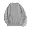 thumbnail image 5 of GigrtiJin Mens Casual Sweatshirt Solid Color Crew Neck Long Sleeve Sport Tops Baggy Comfortable Blouse, 5 of 7