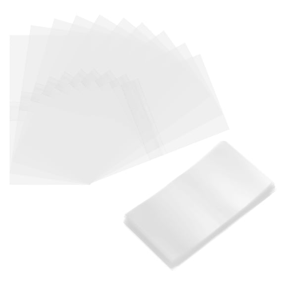 Uxcell 100Pcs Clear Perforated Shrink Band, 89x50mm Heat Shrink Wrap for Bottles and Jars Fits Cap Diameter 52-55mm, Jars Seal for Dropper Test Tube Bottles