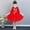 Red, variant on Generic Toddlers Girls Princess Dress Up Clothes Halloween Costumes Birthday Gift Sparkling Fairy Costume for 3-15 Years