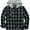 white, variant on Mens Flannel Hoodie Shirts Casual Button Down Plaid Shirt Jackets for Men Long Sleeve Hooded with Pocket