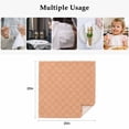thumbnail image 4 of Orange Plaid Cloth Napkins, Modern Farmhouse Simple Abstract Stripes Washable and Reusable Dinner Napkins Set of 6, Table Napkin for Kitchen Party Birthday Wedding Hotel Housewarming 20"x20", 4 of 8