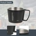 thumbnail image 6 of Camping Mug Coffee Cup Tea Cup Double Wall Insulated 350ml for Outdoor Backpacking Hiking and Climbing, 6 of 9