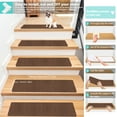 hghfhj 15pcs Carpet Stair Treads NonSlip Pet Safe Stair Runners For