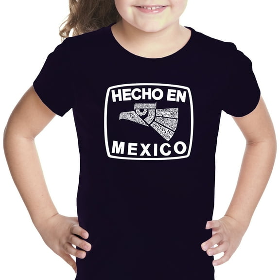 LA Pop Art Girl's Word Art T-shirt - HECHO EN MEXICO