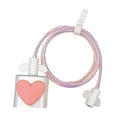 thumbnail image 4 of Funda protectora de cable de carga Hugo Protector de cables Rosa y blanco, 4 of 9