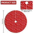 thumbnail image 2 of Christmas Tree Skirt,Red Christmas Tree Pattern Christmas Tree Decor with Red Ribbon Ties,Round Shape,Christmas Decorations for Home 36"x36", 2 of 7