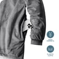 thumbnail image 4 of Bare Home Plush Sherpa Wearable Blanket - Fluffy & Soft - Lightweight - Adult, Gray, 4 of 7