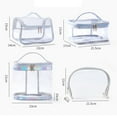 thumbnail image 4 of Coofit Toiletry Bag Large Capacity Portable Clear Makeup Bag Top Handle Cosmetic Pouch, 4 of 10