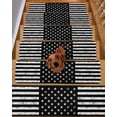 thumbnail image 2 of Stair Treads for Wooden Steps, Black American Flag Peel and Stick Stair Treads with Reusable Adhesive, Vintage USA Flag Non Slip Indoor Stairs Runner Rugs Mats for Elders Dogs 8"x30" 4PCS, 2 of 7