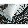 thumbnail image 4 of Ambesonne Dragon Quilted Bedspread Set 3 Pcs, Traditional Chinese Sea, King Size, Multicolor, 4 of 5