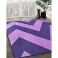 thumbnail image 3 of Ahgly Tapis Rectangulaire Lavable en Machine Intérieur Transitionnel Violet Améthyste Violet, 8 Pieds x 12 Pieds, 3 of 7