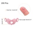 thumbnail image 2 of Unique Bargains 200pack Open Bead Tips Knot Covers for Jewelry Making DIY Crafts, Pink, 2 of 5