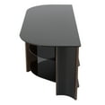 thumbnail image 2 of FS1100VARWB-A Varano TV Stand with Black Glass Shelves for TVs up to 55" in Walnut with Black Shelves, 2 of 6