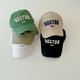 thumbnail image 5 of Gorra de béisbol con protección solar para niños con letras bordadas simples coreanas, 5 of 6