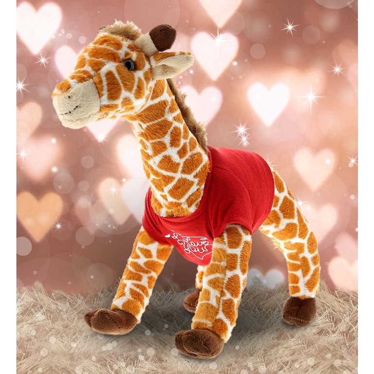 DolliBu I Love You Wild Large Giraffe Plush- Cute Stuffed Animal